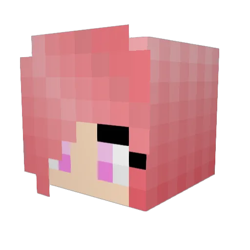 HDDMN Minecraft avatar head, 3D render