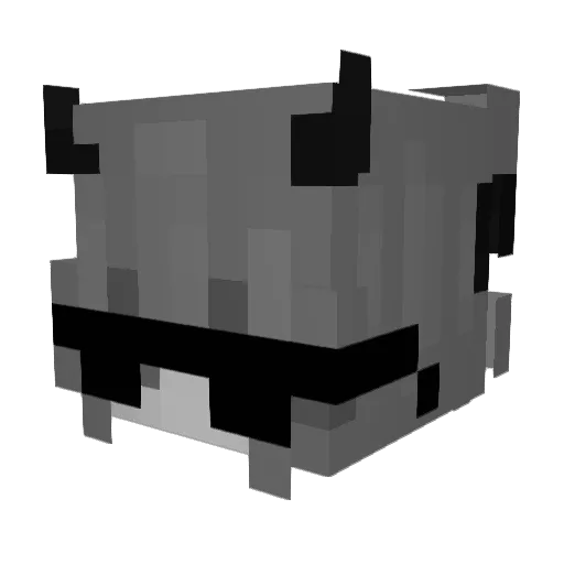 HDIUW Minecraft avatar head, 3D render