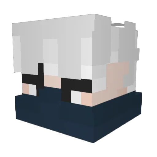 HDLois Minecraft avatar head, 3D render