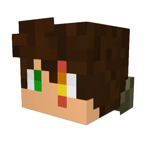 HDMICableZ Minecraft avatar head, 3D render