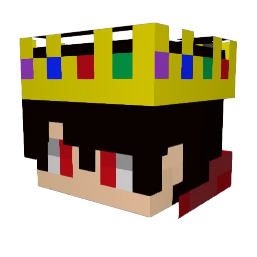 HDO_G4MING Minecraft avatar head, 3D render