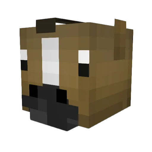 HDR Minecraft avatar head, 3D render