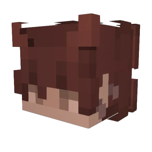 HDR_8 Minecraft avatar head, 3D render