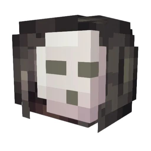 HDT080 Minecraft avatar head, 3D render