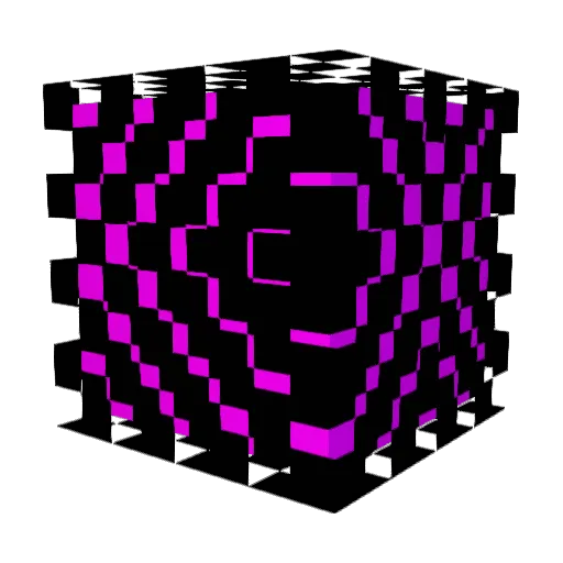 HD_Bot Minecraft avatar head, 3D render
