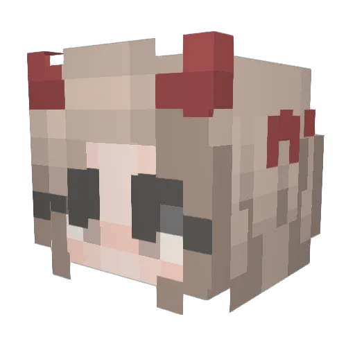 HD_Daisy Minecraft avatar head, 3D render