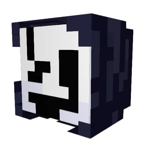 HD_Gaster Minecraft avatar head, 3D render