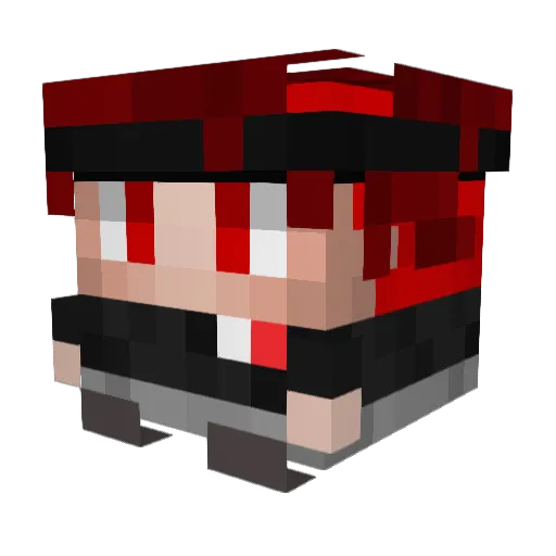 HD_Legend Minecraft avatar head, 3D render
