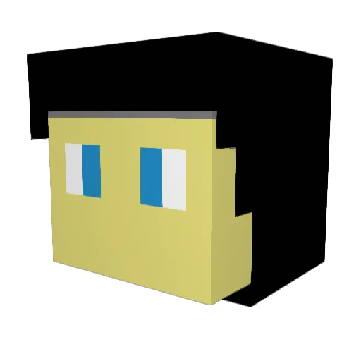 HD_PL Minecraft avatar head, 3D render