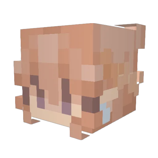 HD_SLAYS Minecraft avatar head, 3D render