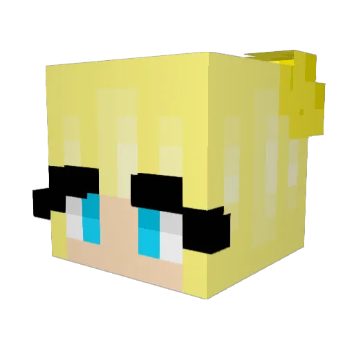 HD_Skittles Minecraft avatar head, 3D render