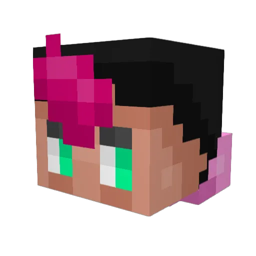 HDfroggo Minecraft avatar head, 3D render