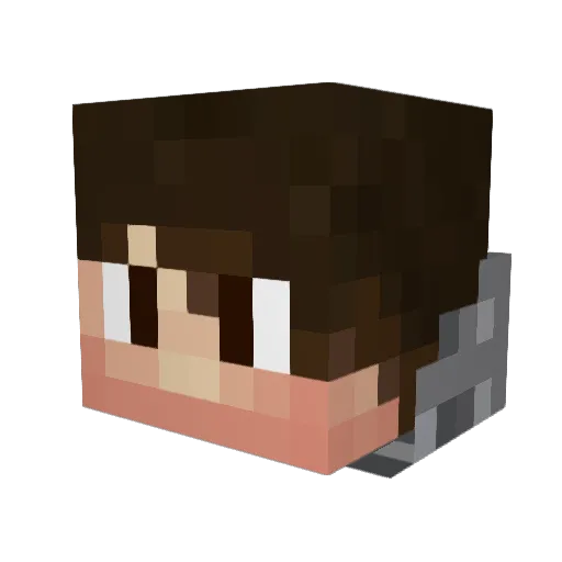 HDhead Minecraft avatar head, 3D render