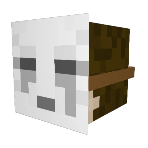 HDonut Minecraft avatar head, 3D render