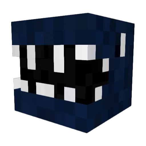 HDsnow Minecraft avatar head, 3D render