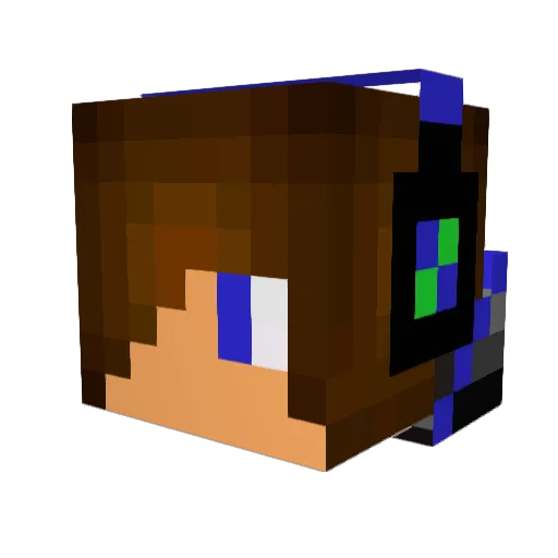 HE3nryy Minecraft avatar head, 3D render