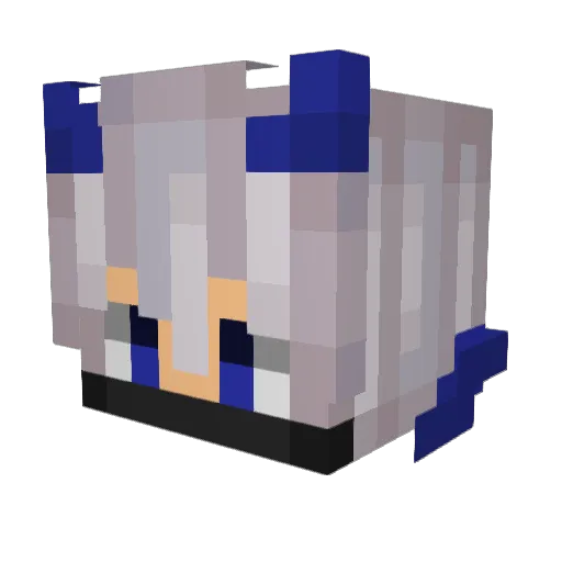 HE9X Minecraft avatar head, 3D render