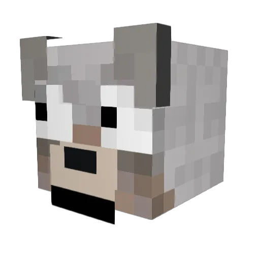 HEADFULOFHYAENA Minecraft avatar head, 3D render