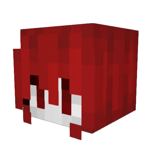 HEARTHIS Minecraft avatar head, 3D render