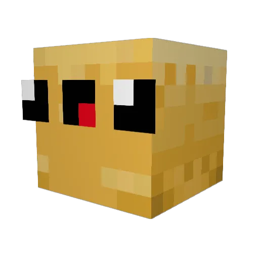 HEAvENhE1L Minecraft avatar head, 3D render
