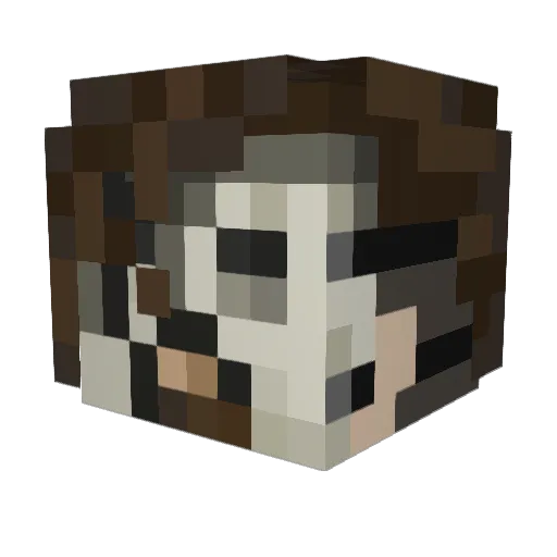 HECTORGAM Minecraft avatar head, 3D render