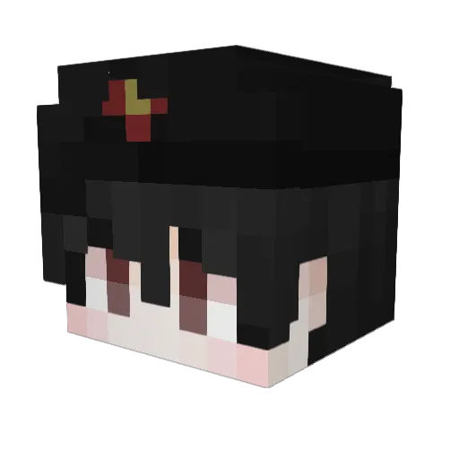 HECUP Minecraft avatar head, 3D render
