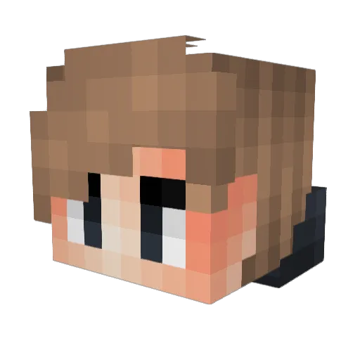 HEE_LO Minecraft avatar head, 3D render