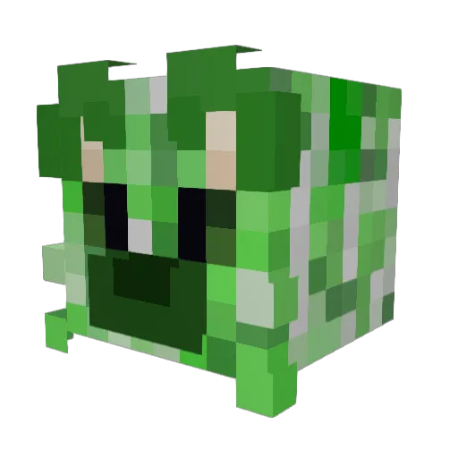 HEHERATT Minecraft avatar head, 3D render