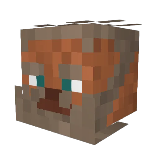 HEIDI1066 Minecraft avatar head, 3D render