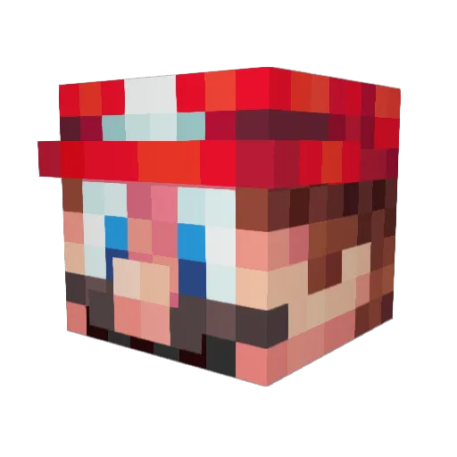 HEINZ4563 Minecraft avatar head, 3D render