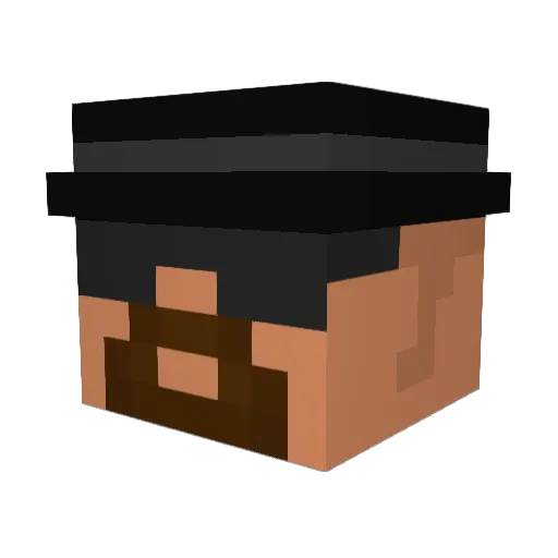 HEISNBERG_ Minecraft avatar head, 3D render