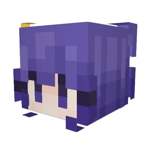 HEIXI1023 Minecraft avatar head, 3D render