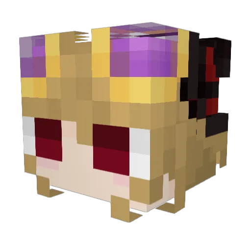 HEKO_APK Minecraft avatar head, 3D render
