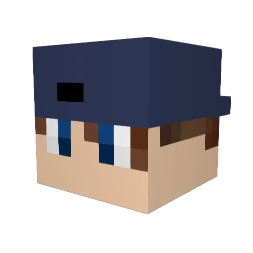 HELALEx20 Minecraft avatar head, 3D render