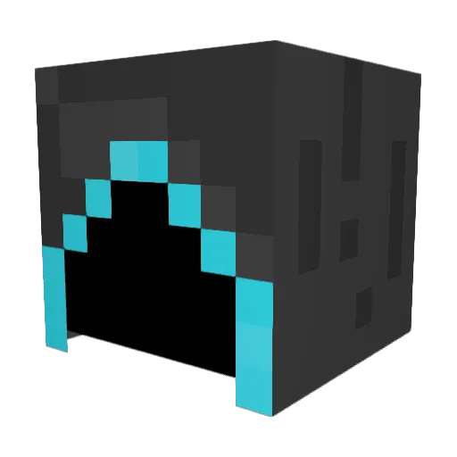 HELIX1018 Minecraft avatar head, 3D render