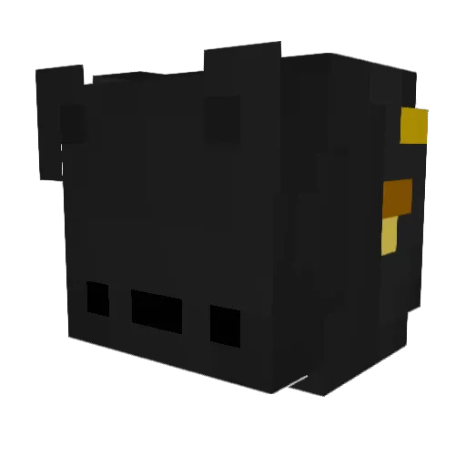 HELIX_Pro523 Minecraft avatar head, 3D render