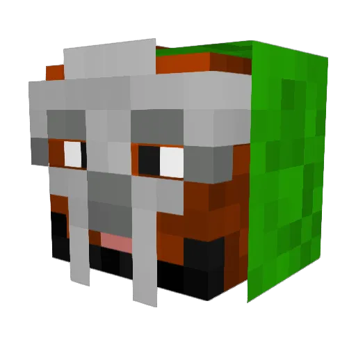 HELL4LL Minecraft avatar head, 3D render