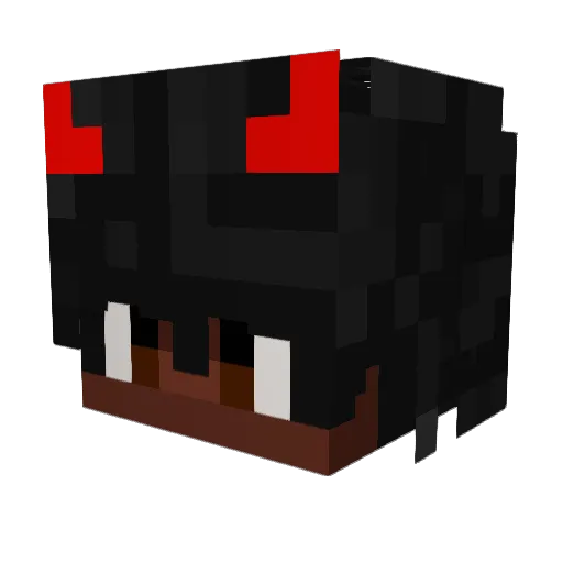 HELLCLOWNXD Minecraft avatar head, 3D render