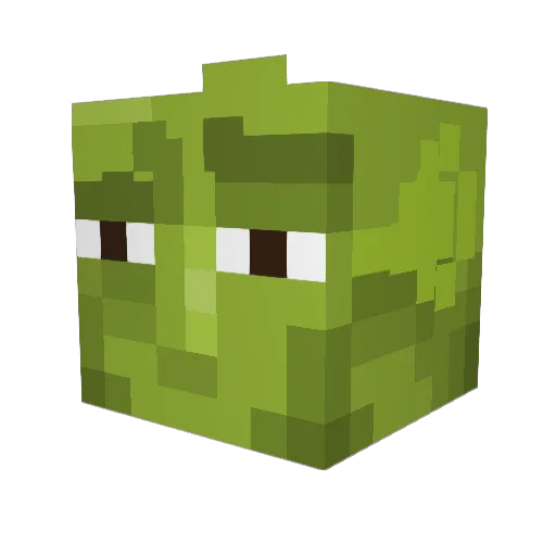 HELLPERG Minecraft avatar head, 3D render