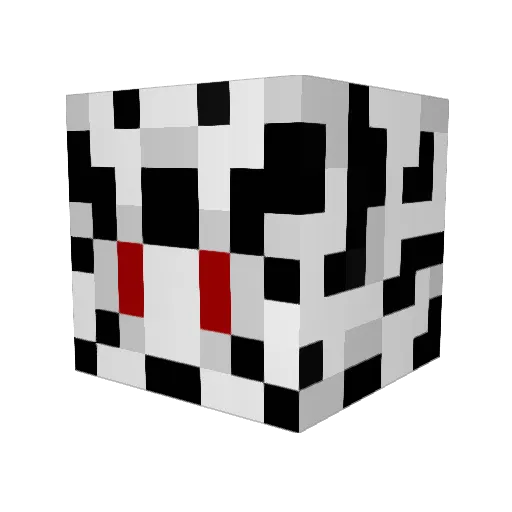 HELNO0 Minecraft avatar head, 3D render