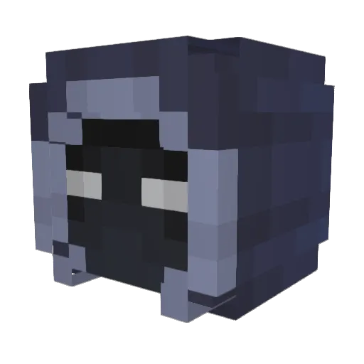 HELP01 Minecraft avatar head, 3D render