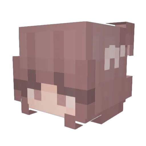 HEMZZEE Minecraft avatar head, 3D render