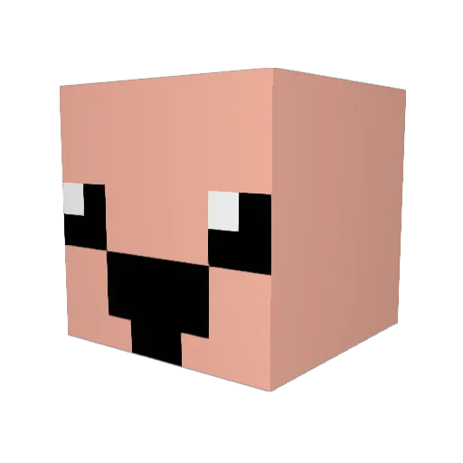 HEMbIW Minecraft avatar head, 3D render