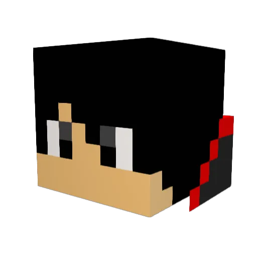 HENAOGAMER Minecraft avatar head, 3D render