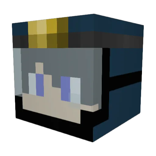 HEND59 Minecraft avatar head, 3D render