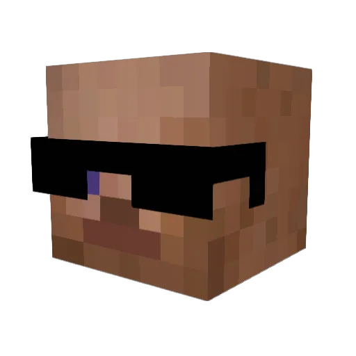 HENE743 Minecraft avatar head, 3D render