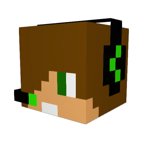 HENGSTKARINO Minecraft avatar head, 3D render