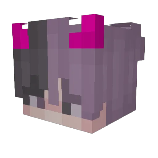 HENNAMEOWWz Minecraft avatar head, 3D render