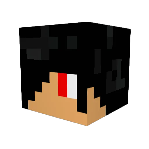 HENRYBENLY Minecraft avatar head, 3D render