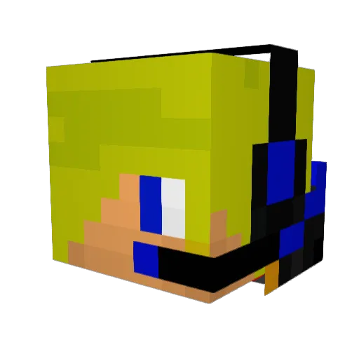 HENRYMARRYBERTH Minecraft avatar head, 3D render
